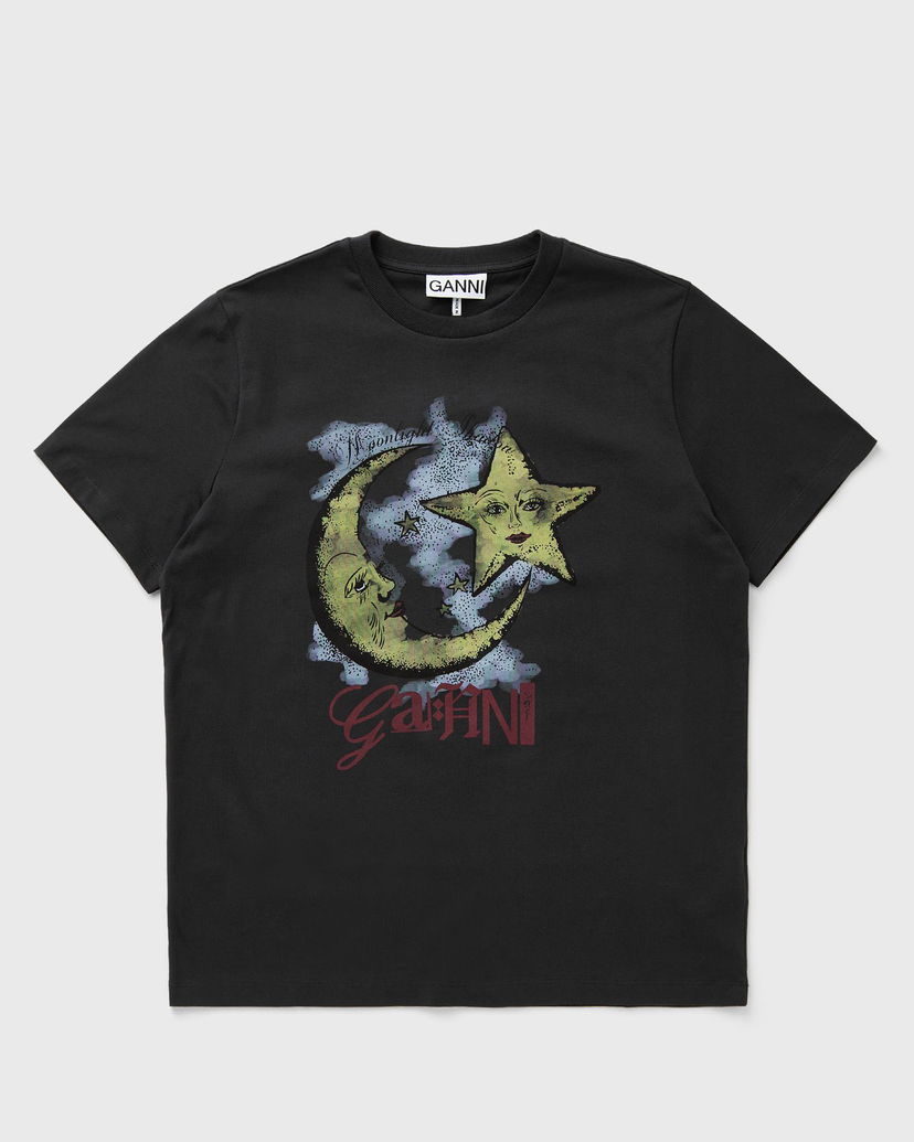 T-shirt GANNI Relaxed Graphic T-Shirt L Svart | T4058-252