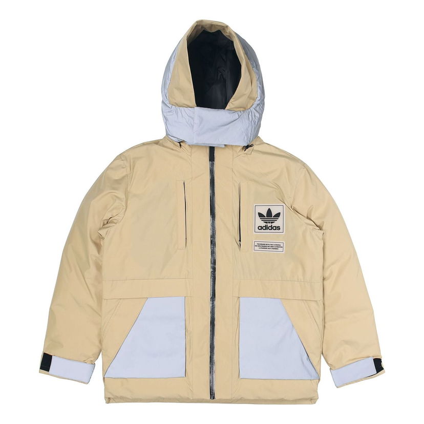 Parkas adidas Originals Originals Cargo Hooded Down Jacket Beige | H66018