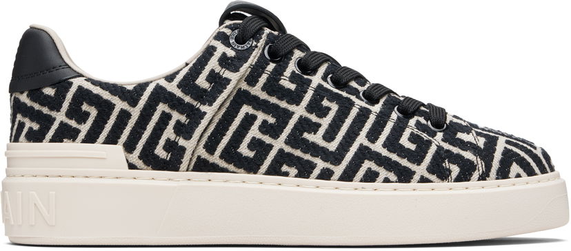 Sneakers och skor Balmain Monogram Jacquard B-Court Flerfärgad | FN1VI690TJCM