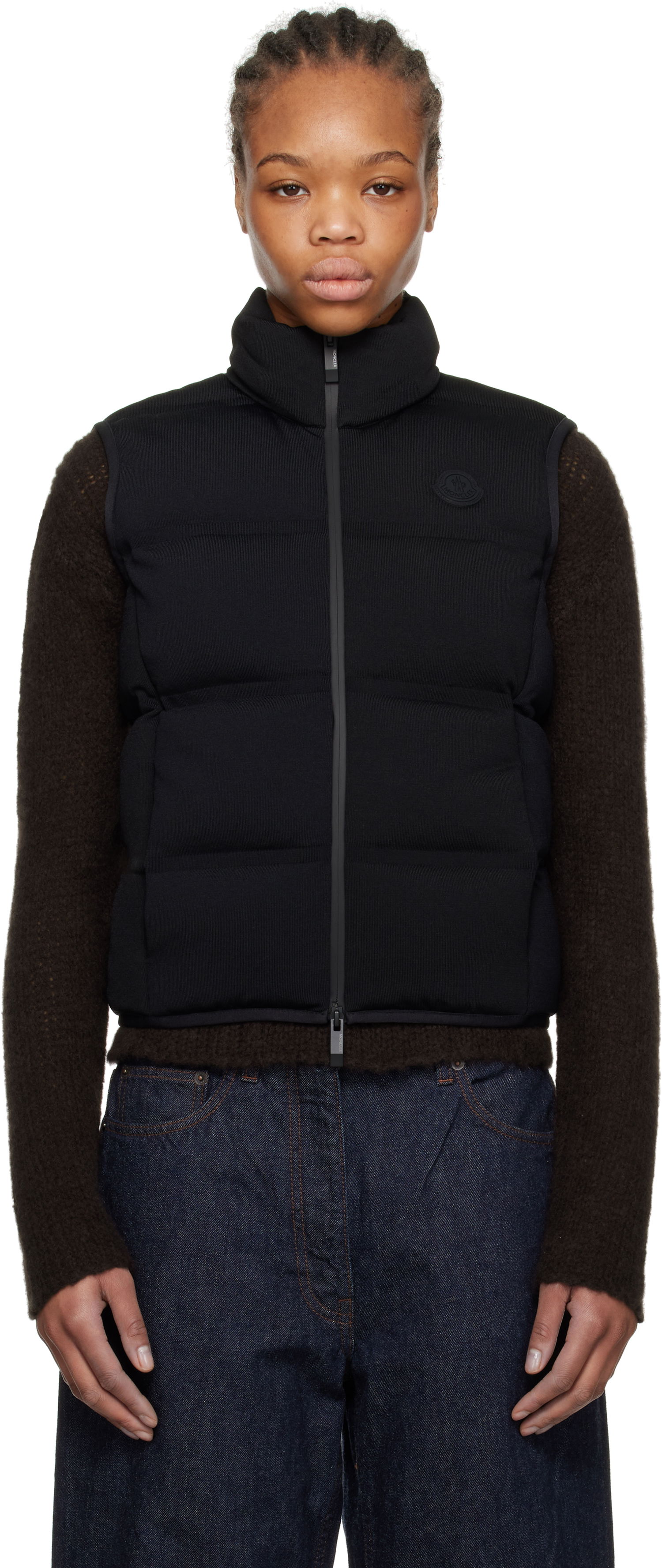 Väst Moncler Moncler Quilted Down Vest Svart | K10939I00003M5412, 0
