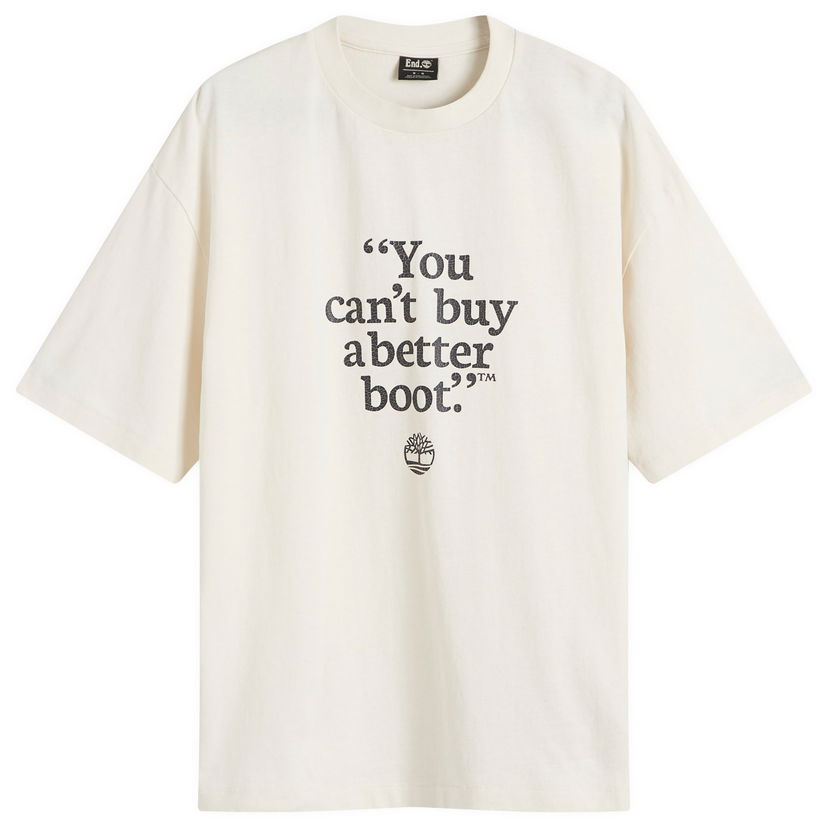T-shirt Timberland Sand Quote Graphic T-Shirt Vit | A62TU-WHT