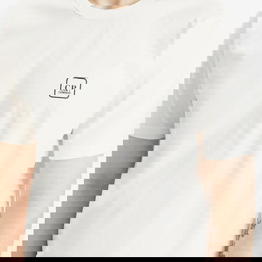 T-shirt C.P. Company Metropolis Series Urban Tech T-Shirt Vit | 18CLTS049A-006370W-103, 5