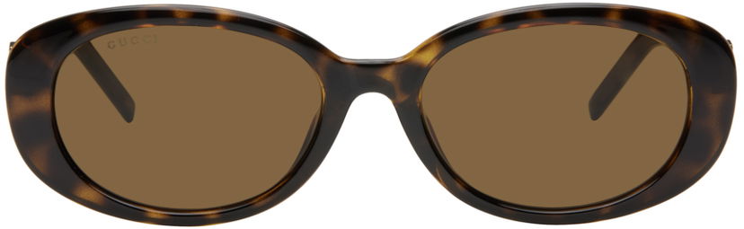 Solglasögon Gucci Brown G String Round Oval Sunglasses Beige | GG1684SA-004