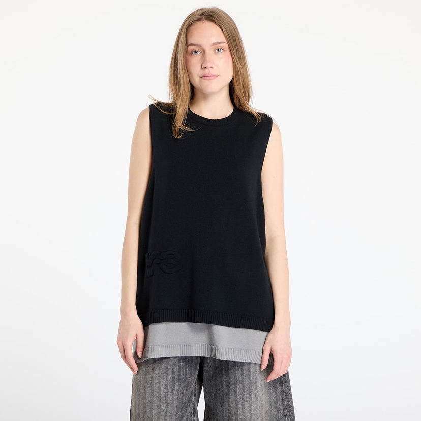 Väst Y-3 Y-3 Logo Knit Vest Svart | JX7334