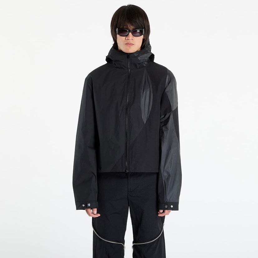 Jacka HELIOT EMIL HELIOT EMIL Polarize Hooded Jacket Svart | AW25_M_02_159_BLK01