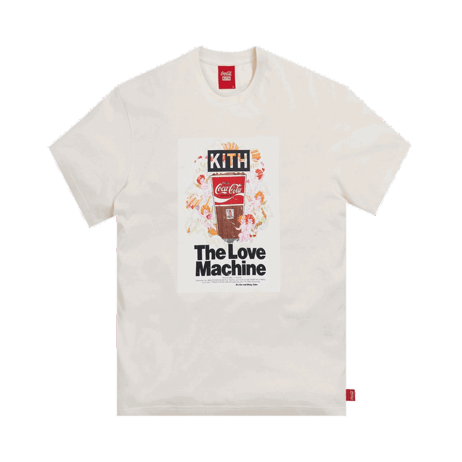 T-shirt KITH x Coca-Cola Love Machine Vintage Tee Vit | KH3875 104, 0