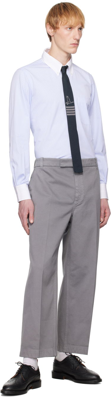 Halsduk Thom Browne Thom Browne Geese Icon Jacquard Knit Tie Mörkblå | MNL077K-Y4003, 2