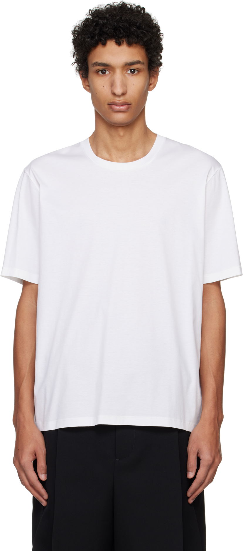 T-shirt Jil Sander Jil Sander Cotton T-Shirt Vit | J21GC0016_J45051