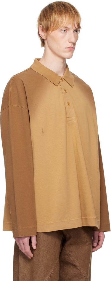 Sweater JW Anderson JW Anderson Long Sleeve Rugby Polo Brun | JO0268-PG1755, 4