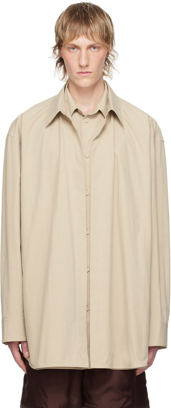 Skjorta Jil Sander Jil Sander Layered Shirt Beige | J21DL0140 J45248