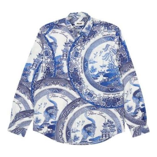 Skjorta Palace Palace Plate Print Shirt Vit | P22SHT111, 0