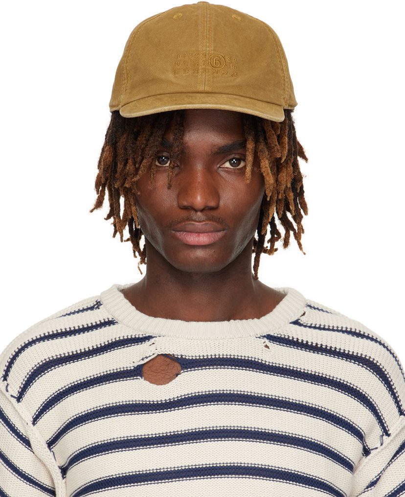 Keps Maison Margiela MM6 Maison Margiela Baseball Cap Brun | SH0TC0005 M35346