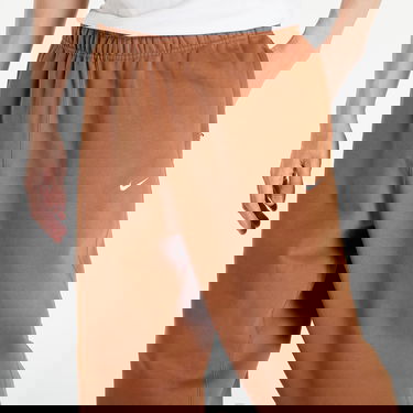 Träningsbyxor Nike Solo Swoosh Fleece Brun | CW5460-270, 2