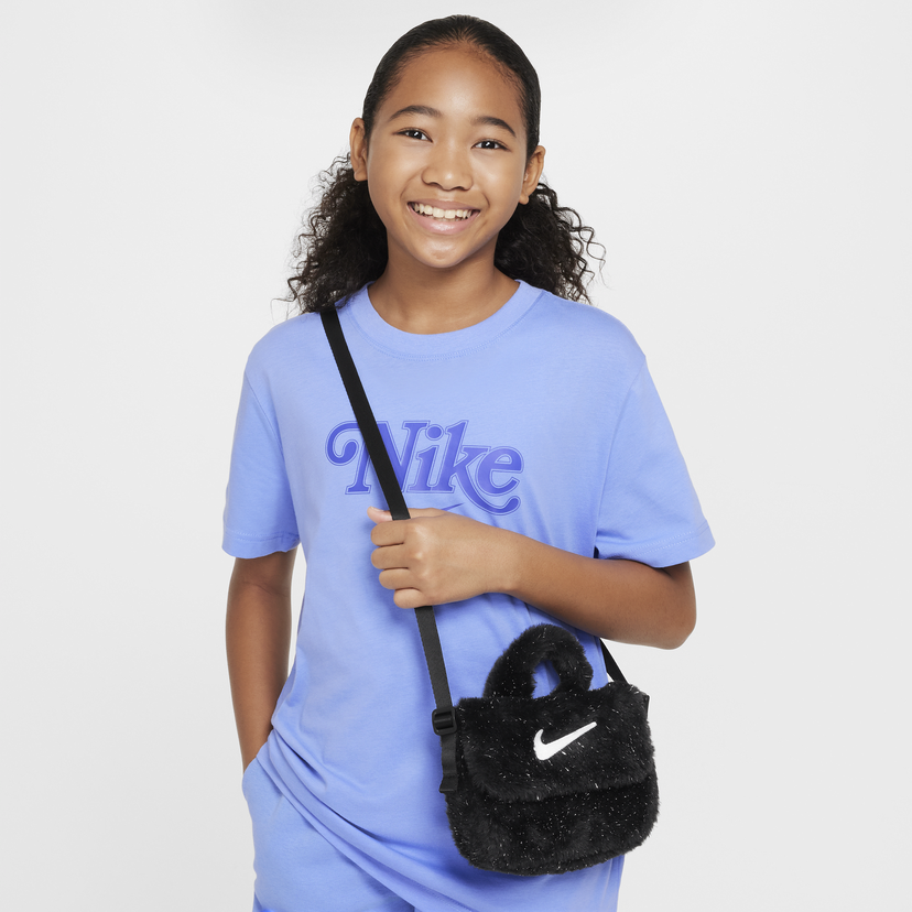 Handväska Nike Nike Faux Fur Crossbody Bag (1 l) Svart | FZ1329-010