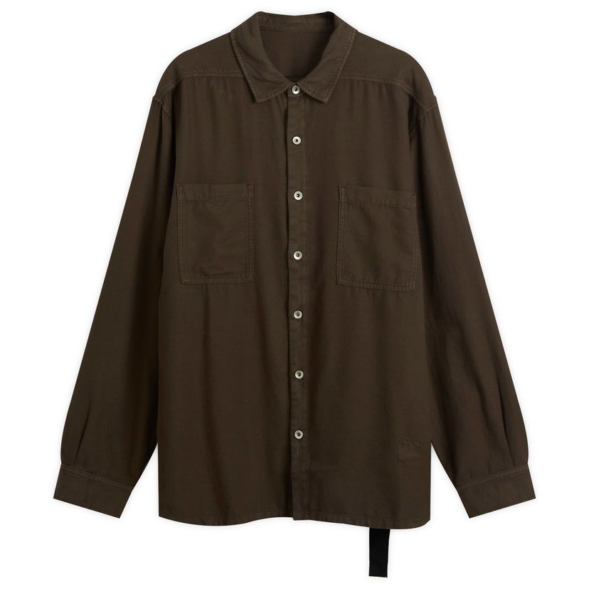 Skjorta Rick Owens DRKSHDW Jumbo Overshirt, Size Large Brun | DU02E7299-CFL-78
