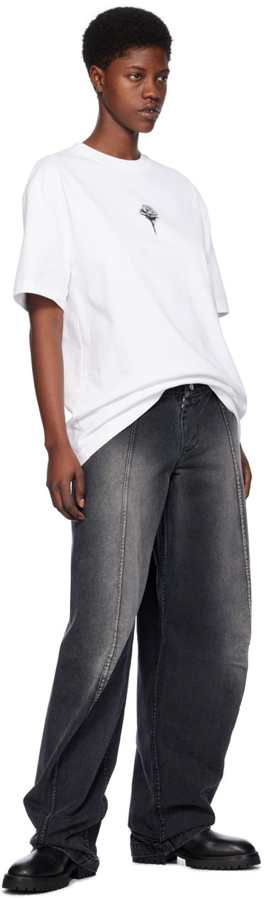 T-shirt Han Kjøbenhavn Han Kjobenhavn Rose Graphic T-Shirt Vit | M-133227, 3