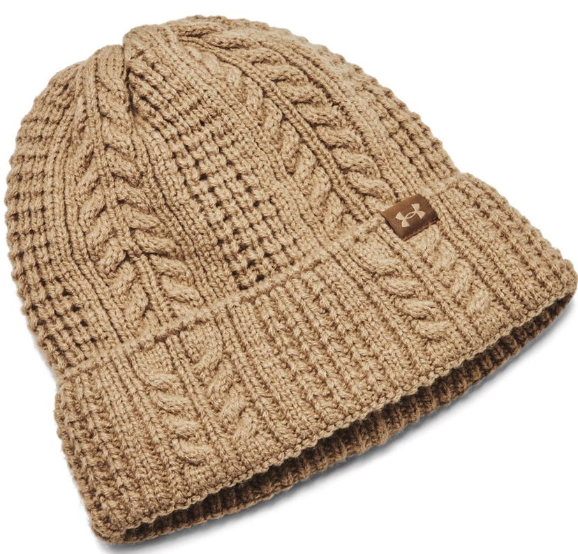 Mössa Under Armour W Halftime Cable Knit Beanie Brun | 1386639-263