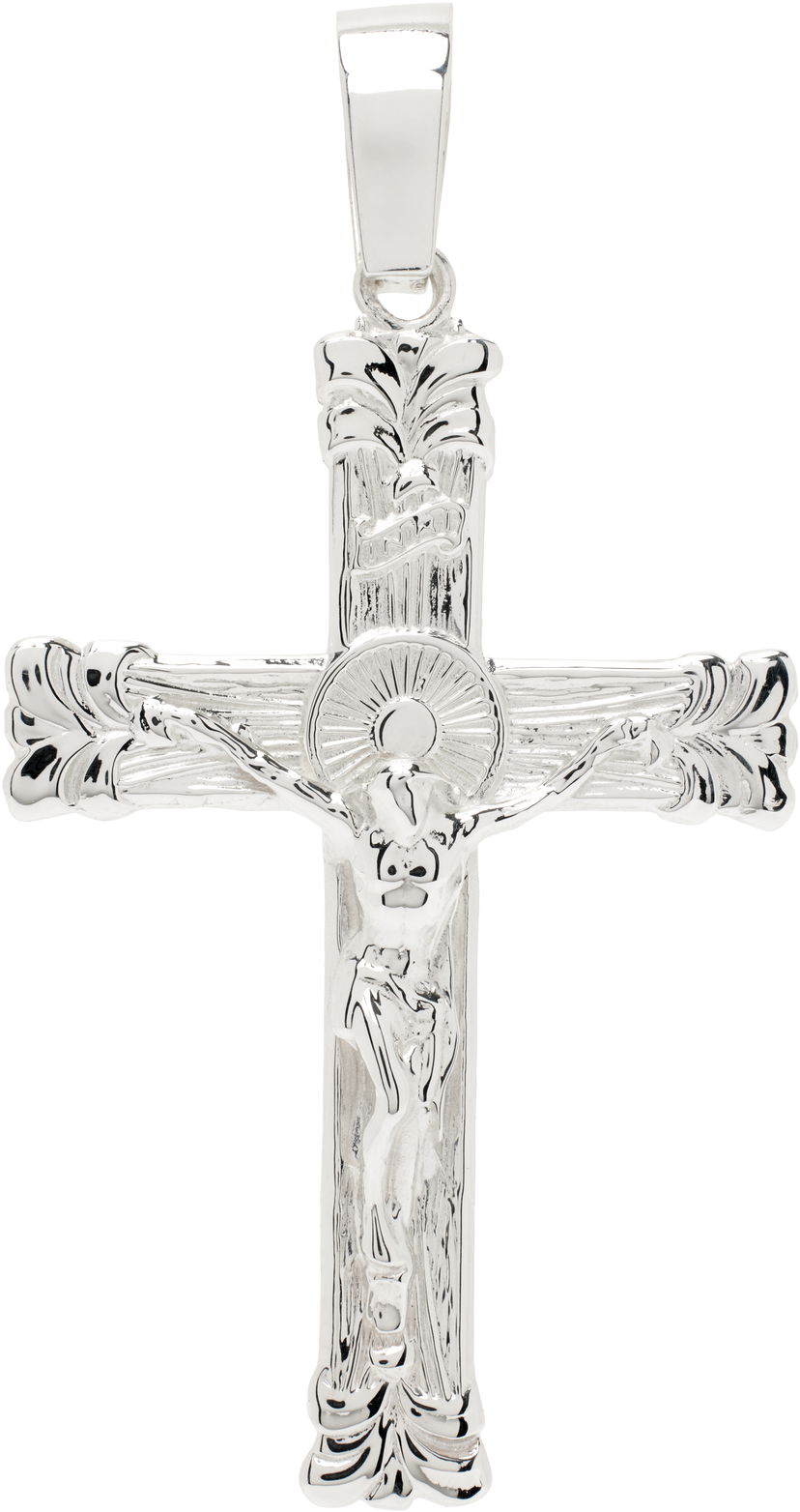 Halsband MARTINE ALI Martine Ali Dezi Cross Drop Earring Metallisk | MA2370342-SS-PS24