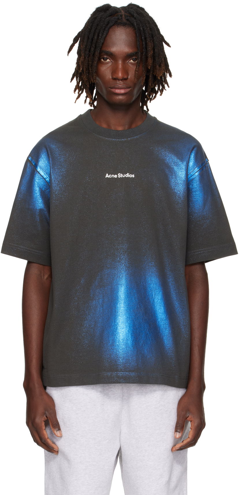 T-shirt Acne Studios Acne Studios Logo T-Shirt Svart | CL0348-
