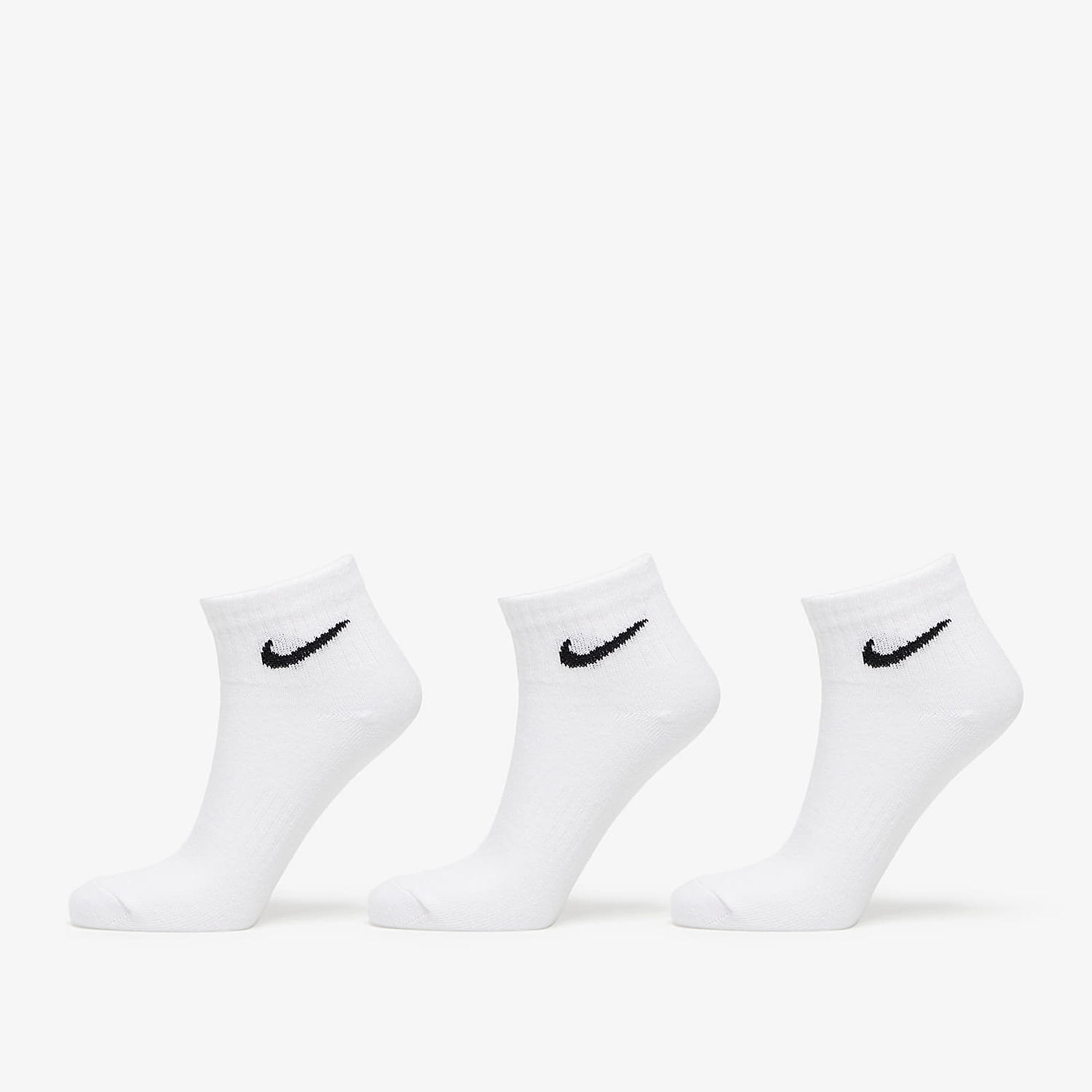 Underkläder och strumpor Nike Lightweight Ankle Socks 3-Pack Vit | SX7677-100, 0