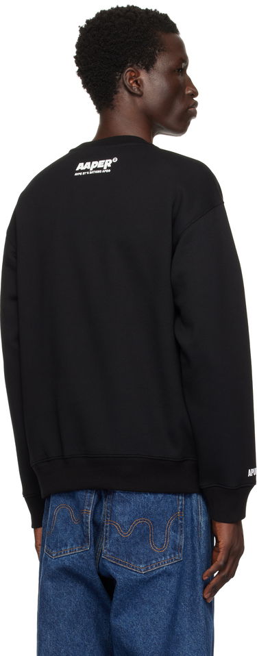 Sweatshirt AAPE by A Bathing Ape AAPE by A Bathing Ape 'AAPER Aldo' Sweatshirt Svart | AAPSWMB377XXNBKX, 2