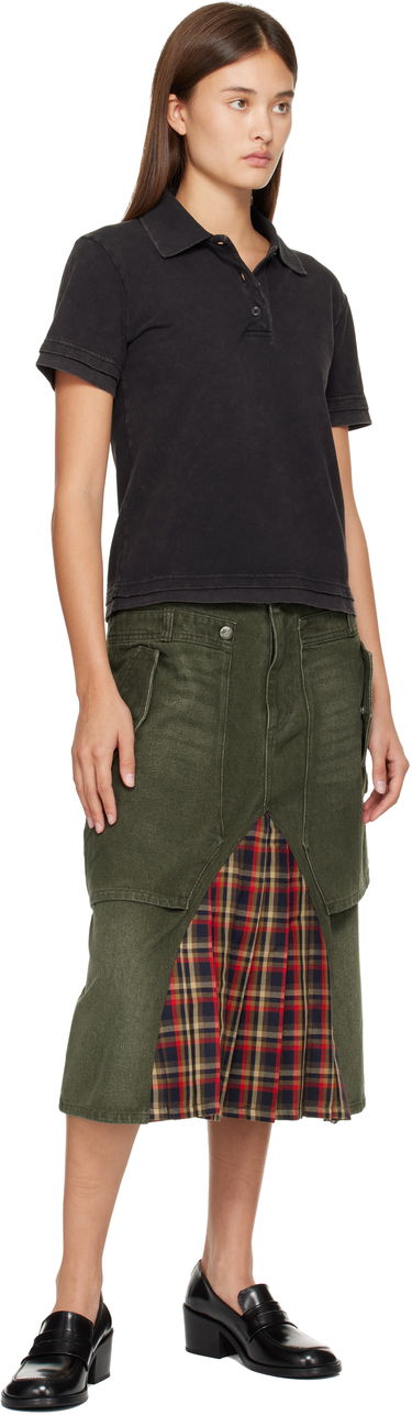 Kjol Andersson Bell Raptor Layered Pleats Denim Midi Skirt Flerfärgad | apa860w, 3