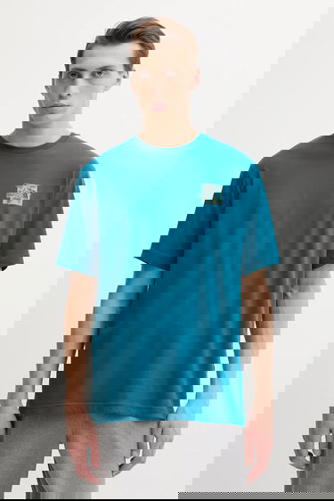 T-shirt The North Face Connect Relaxed Disconnect To Reconnect Graphic T-Shirt Turkos | NF0A8E3YBSI1, 2