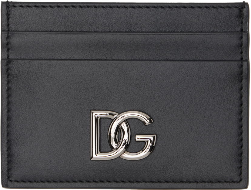 Plånbok Dolce & Gabbana Black DG Card Holder Svart | BP0330AW576