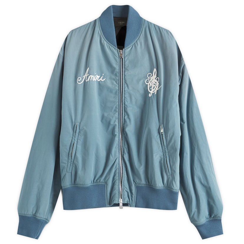 Bomberjacka AMIRI Amiri Men's Saturday Night Bomber Jacket, Size Large Blå | AMOUBB1043-496