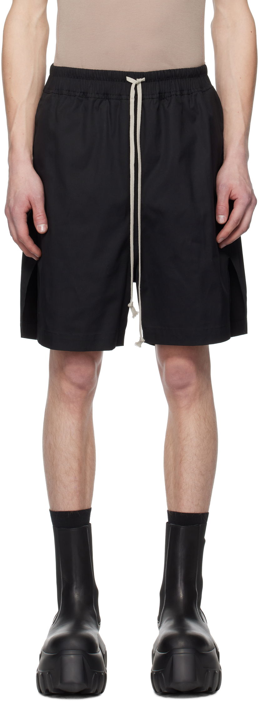 Shorts Rick Owens Rick Owens Hollywood Boxer Shorts Svart | RU01E5397 TE