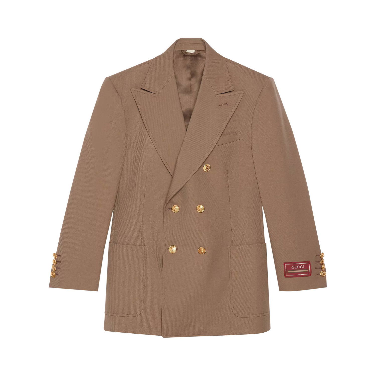 Rockar Gucci Wool Double Breasted Coat Beige | 685870 Z568J 2052, 1