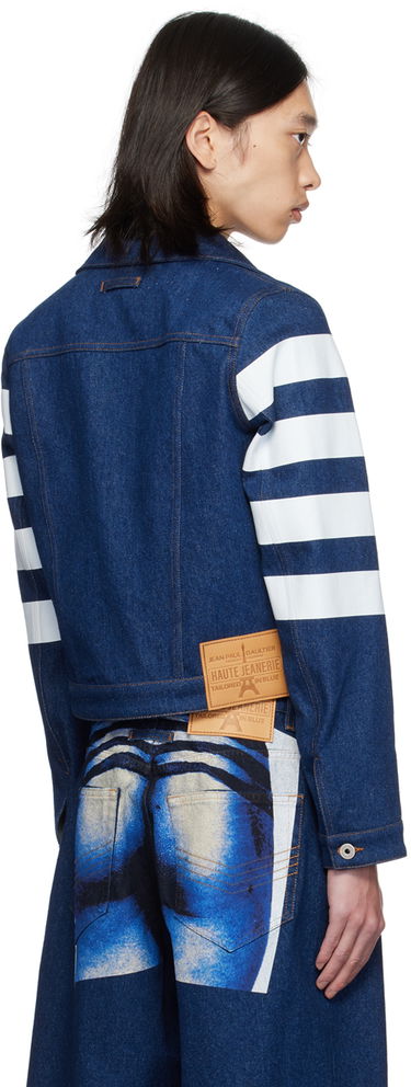Jacka Jean Paul Gaultier Gaultier 'The Marinière' Striped Denim Jacket Mörkblå | 24/30-F-VE071IP-D017-5501, 2