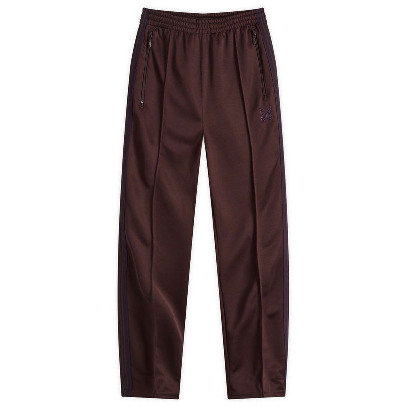 Träningsbyxor Needles Track Pant Smooth Narrow Dark Brown Large Brun | PU274-B