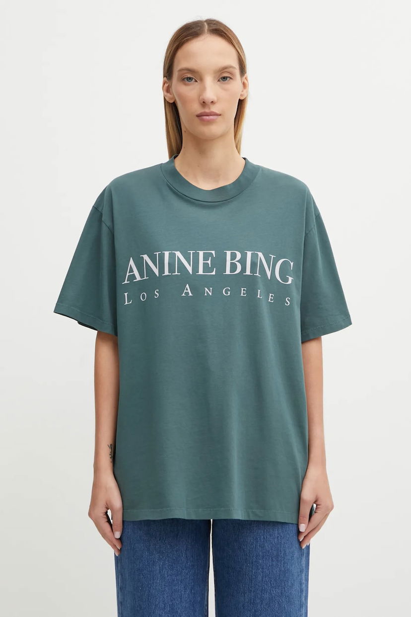 T-shirt Anine Bing Anine Bing Ashton Oversized T-Shirt Grön | A.08.10133