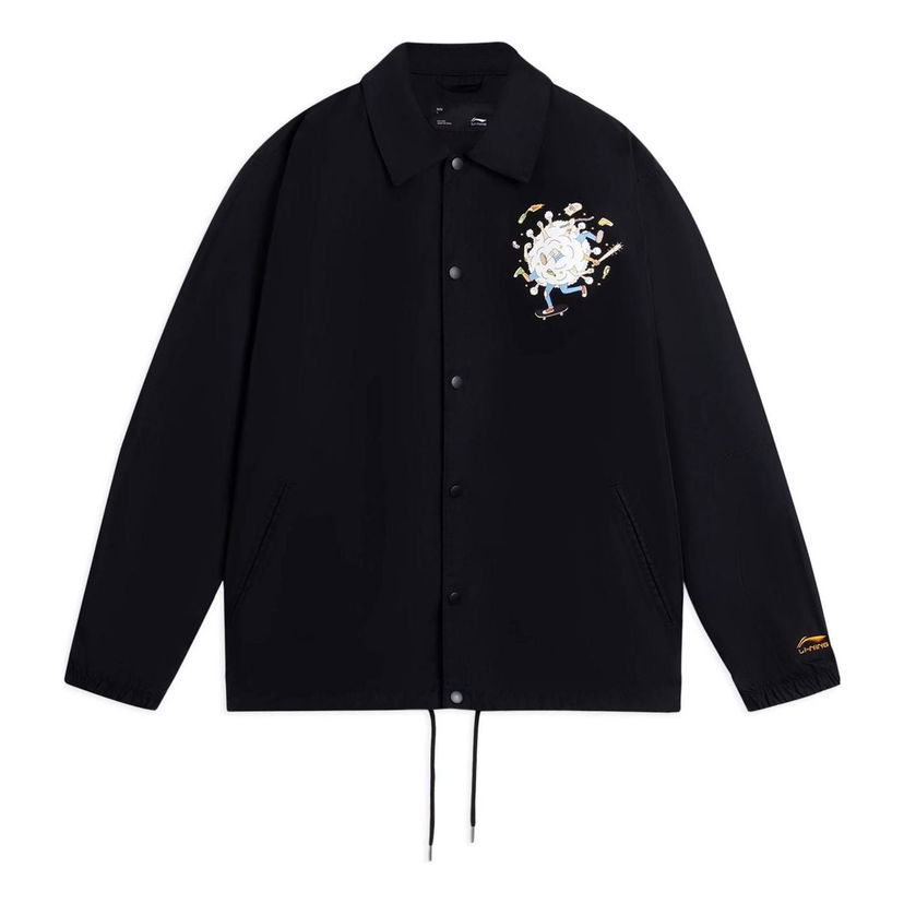Vindjacka Li-Ning Phil Hackett Graphic Coach Jacket Svart | AFDRA45-1