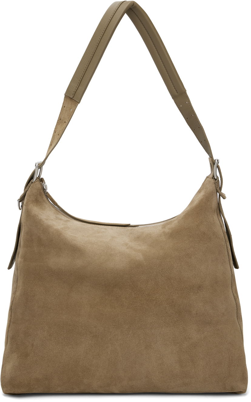 Axelväska LEMAIRE Lemaire Belted Suede Shoulder Bag Brun | BG0189 LL0125