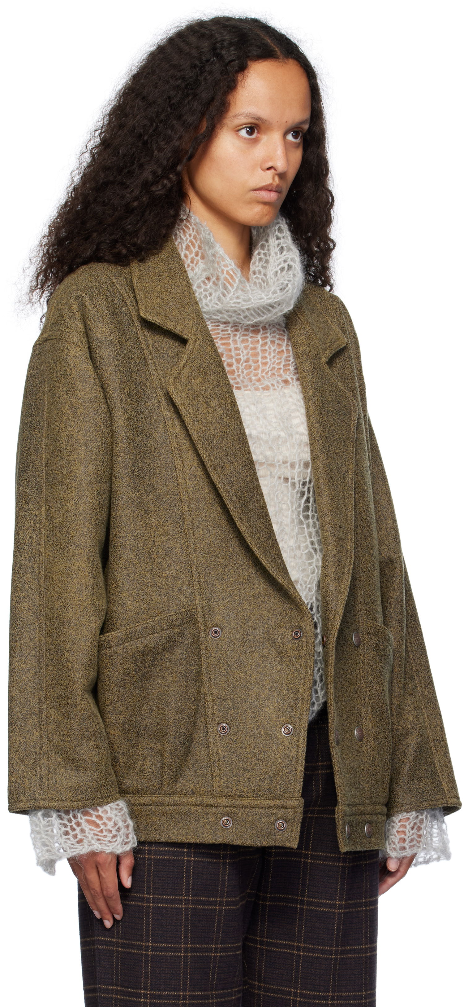 Jacka R13 R13 Double-Breasted Jacket Grön | R13WR333 R429A, 1