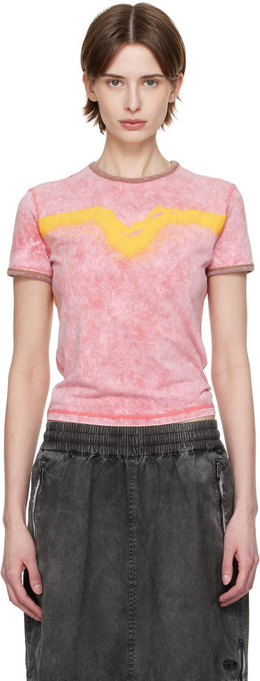 T-shirt Diesel Diesel T-Uncutie-Long-Q3 Graphic T-Shirt Rosa | A17316 0SLBB, 0