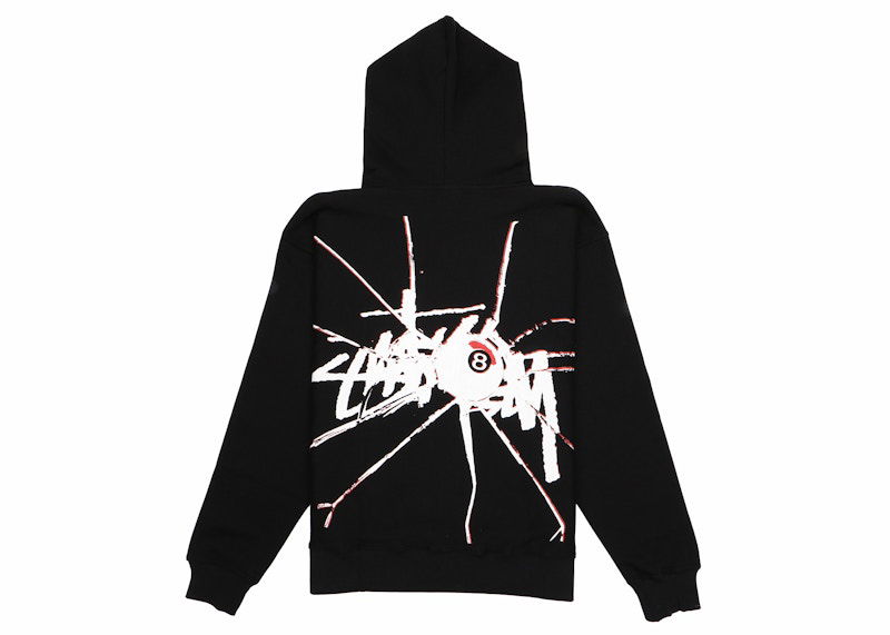 Sweatshirt Stüssy Shattered Graphic Print Zip Hoodie Svart | 1974959_BLAC