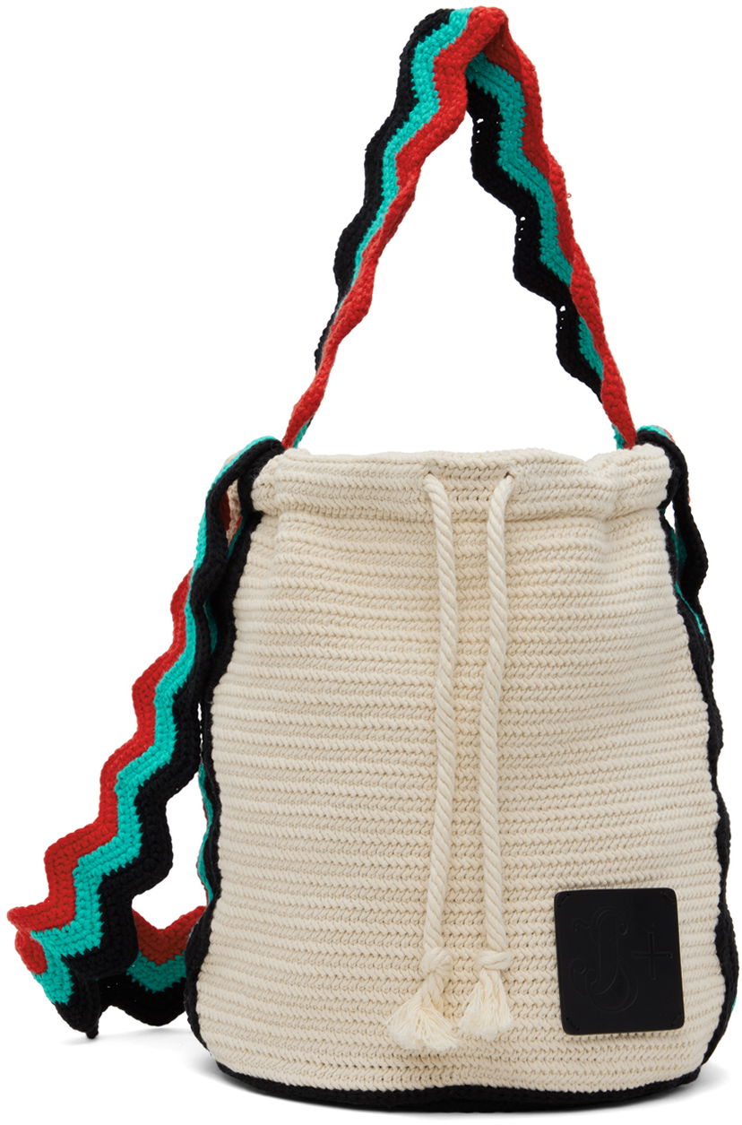Axelväska Jil Sander Knit Bag Beige | J40ZZ0132_J15417