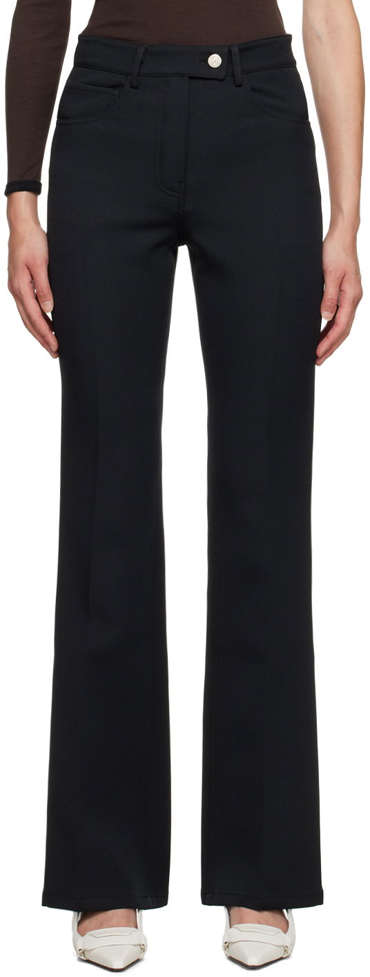Byxor Courrèges Bootcut Trousers Svart | 123CPA018PL0007