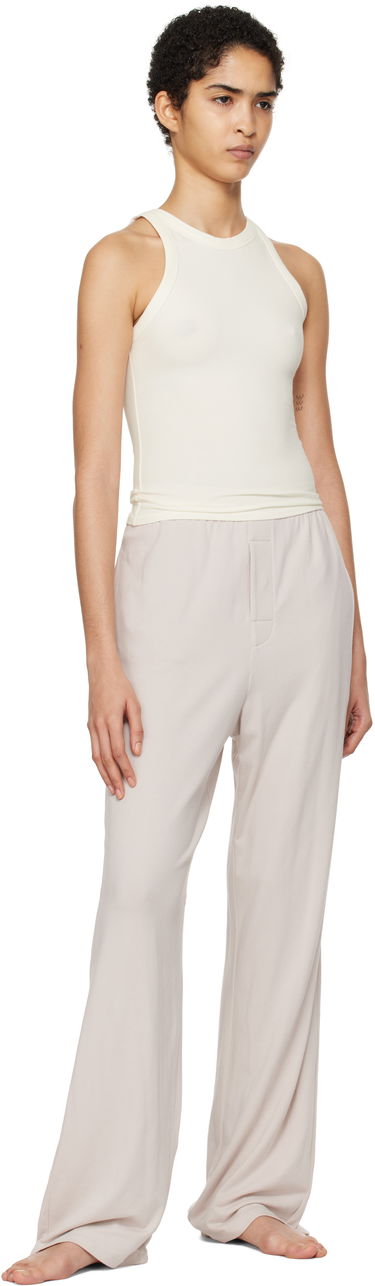 Linne SKIMS Jersey Crew Neck Tank Top Vit | TP-TNK-5516W, 3