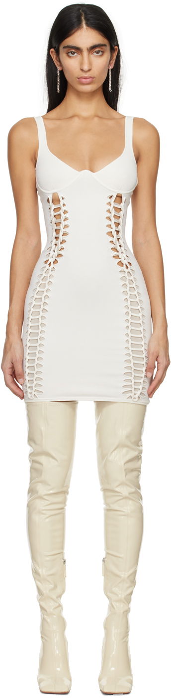 Klä Dion Lee Dion Lee Braided Minidress Vit | A7801PS24