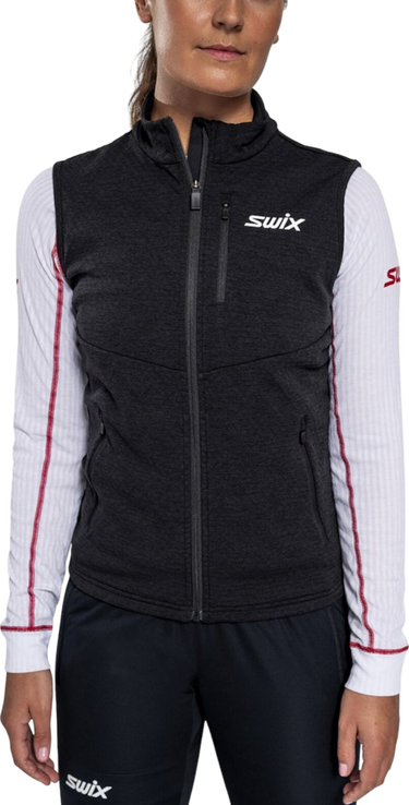 Väst SWIX Swix Dynamic Midlayer Vest Svart | 10085-23-10000, 0