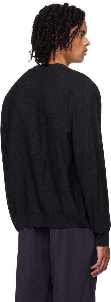 Sweater LEMAIRE Relaxed Cardigan Svart | TO1082 LK087, 2