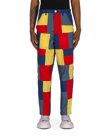 Byxor Comme des Garçons Patchwork Pants Röd | FG-P022-SS21 1, 0