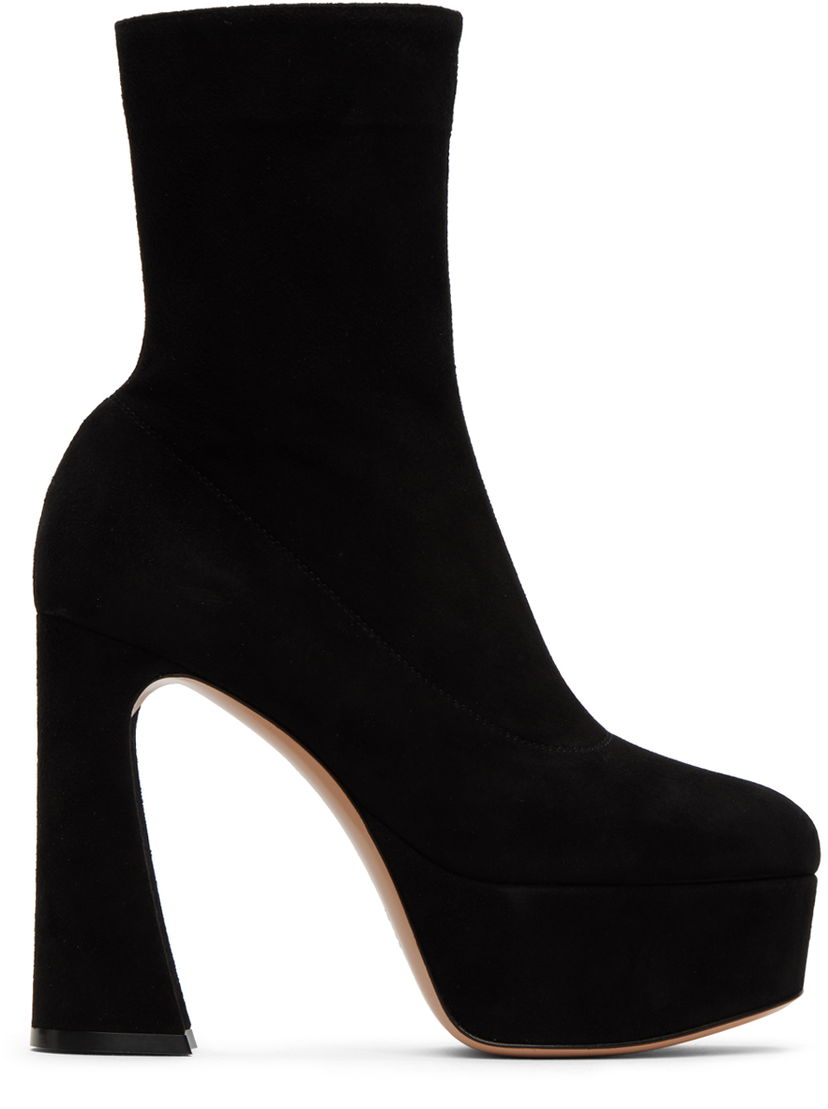 Sneakers och skor Gianvito Rossi Suede Platform Ankle Boots Svart | G73174.70RIC.CAM