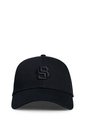 Keps BOSS Twill Cap with Embroidered Monogram Svart | 50533299