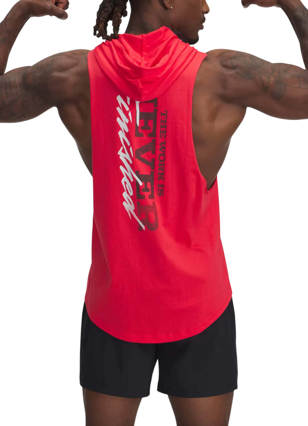 Linne Under Armour Project Rock Sleeveless Hoodie Röd | 1389947-989, 1