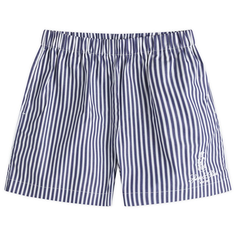 Badkläder Sporty & Rich Sporty & Rich Vendome Boxer Shorts, Size Large Blå | SH012511205ST41-NVY